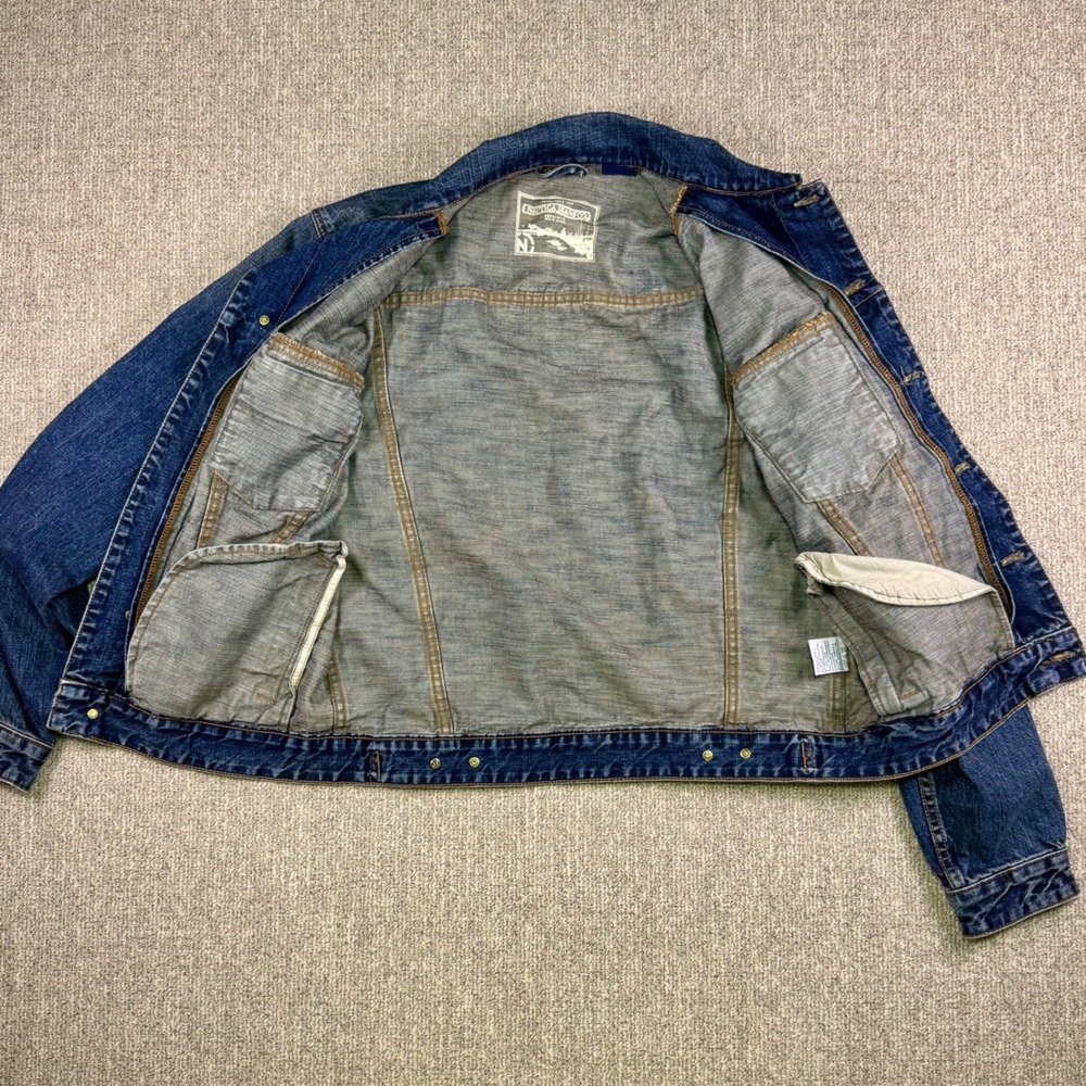 Vintage Nautica Jeans Co Denim Jacket 90s Made in Hong Kong Medium - Picture 6 of 7